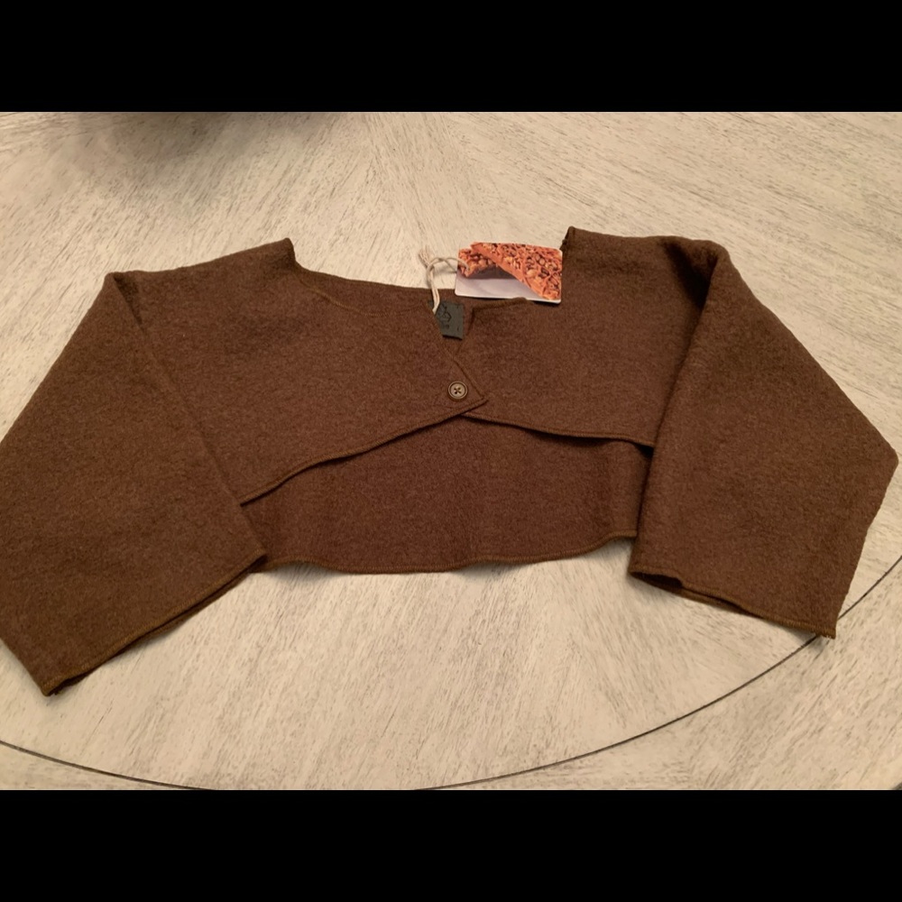 Sweater/Shrug with 3/4 sleeves-Chic- One of a kind- NEW